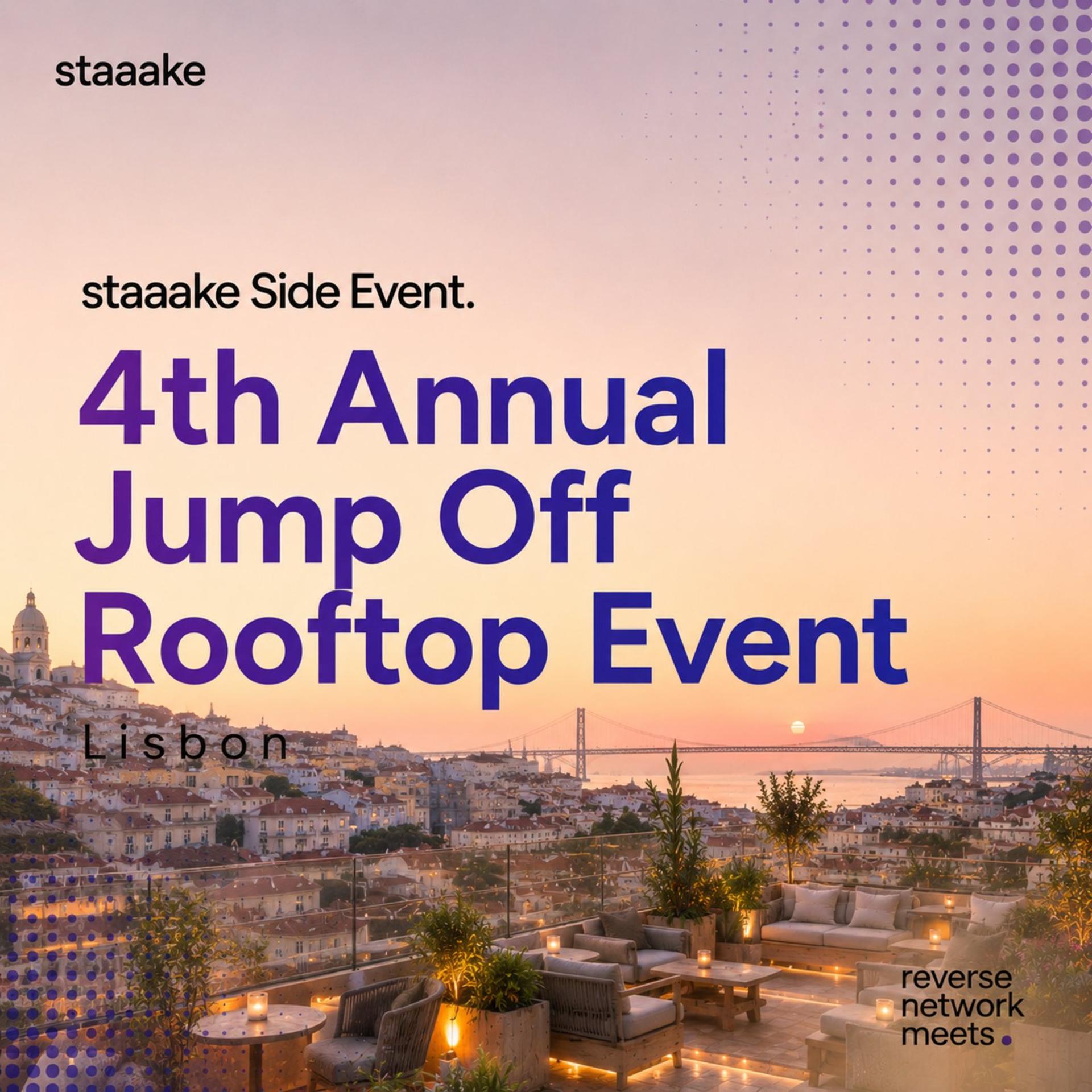 4th Annual staaake Jump Off Rooftop AI/Tech Event — Reverse Network Meet