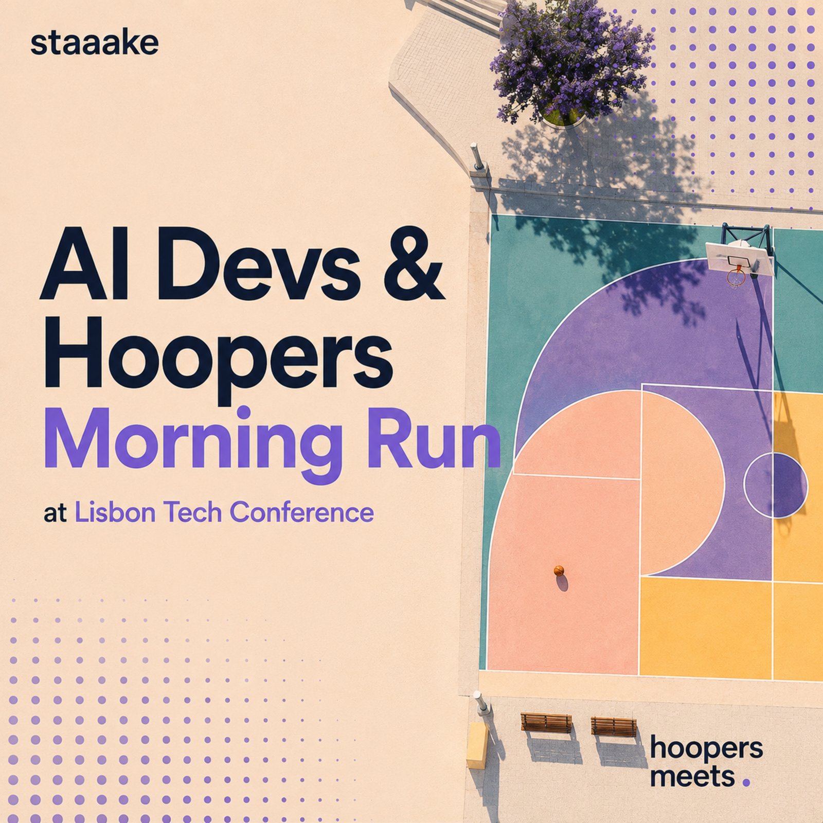 AI Devs & Hoopers Morning Run at Lisbon Tech Conf — Hoopers Meet