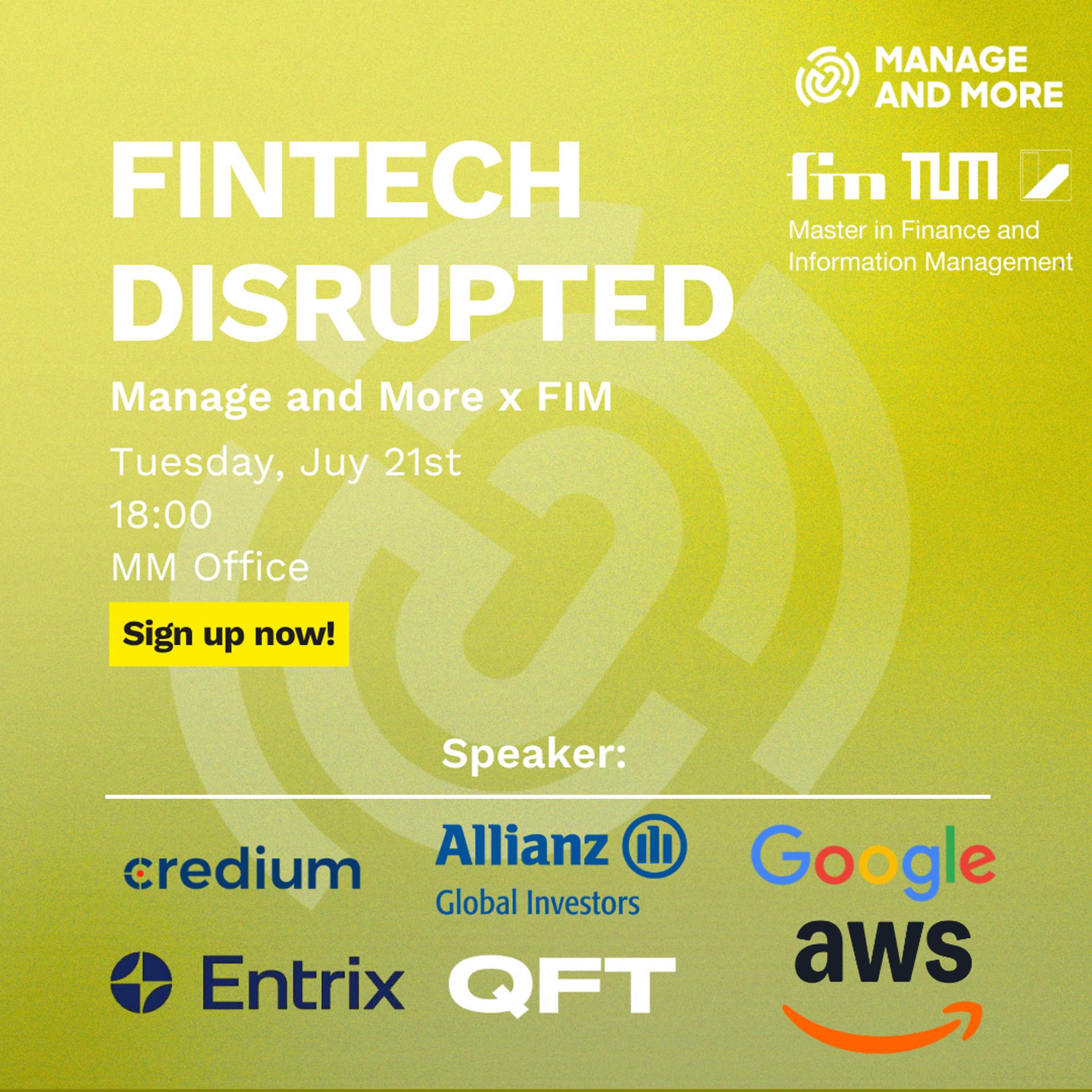 FinTech Disrupted MMxFIM