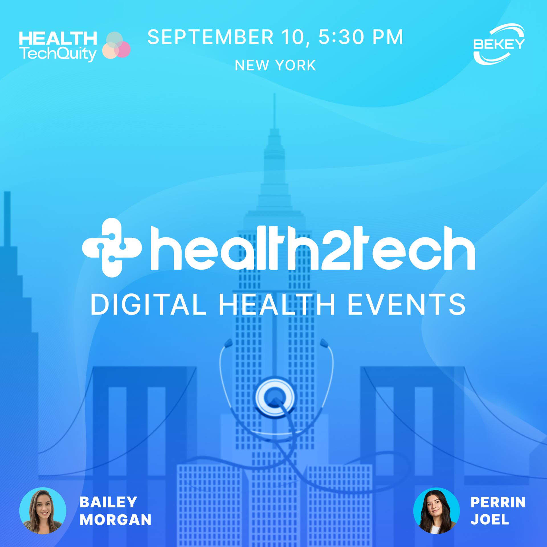 Health2Tech NYC, September 10 2026