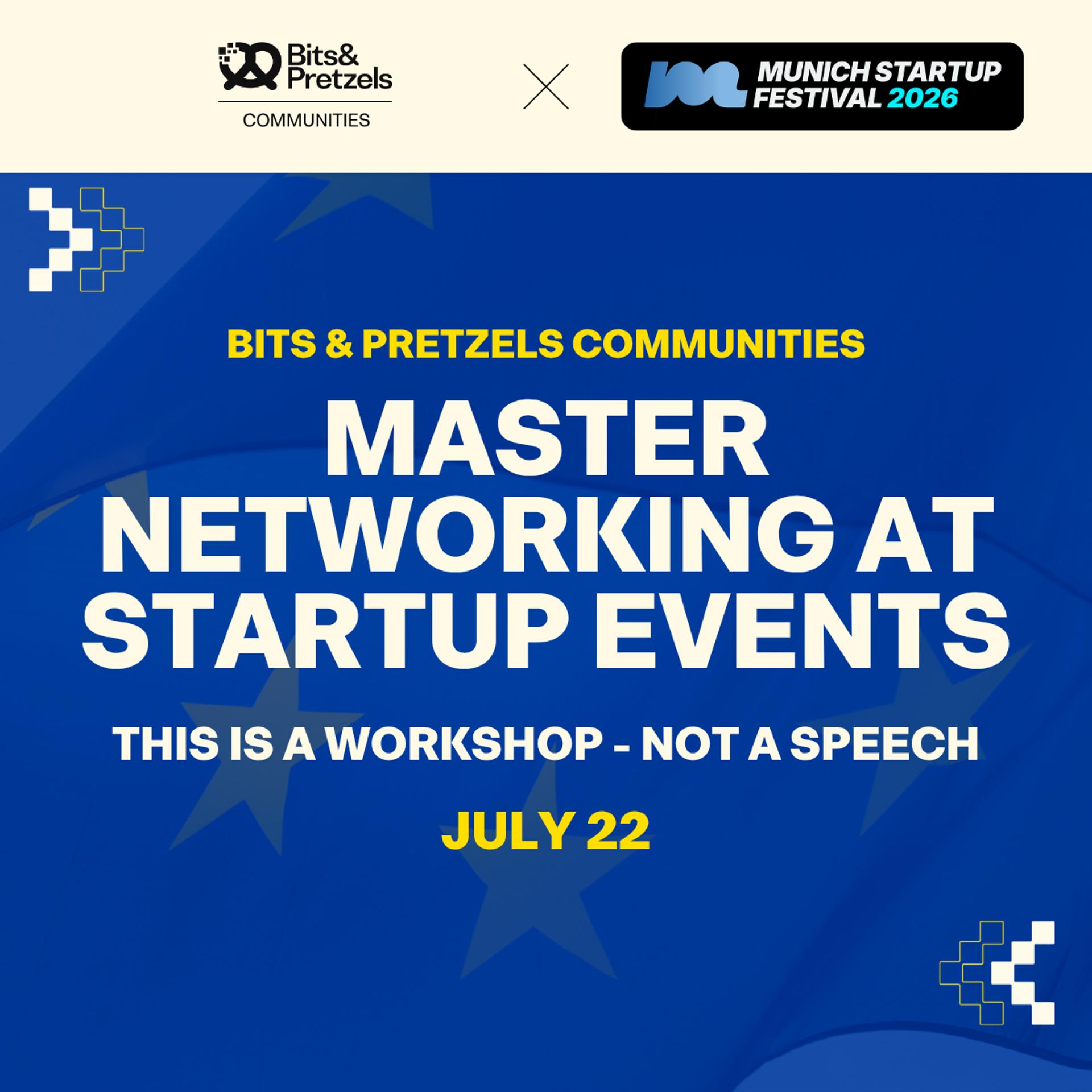 Master Networking at Startup Events - Sideevent Munich Startup Festival