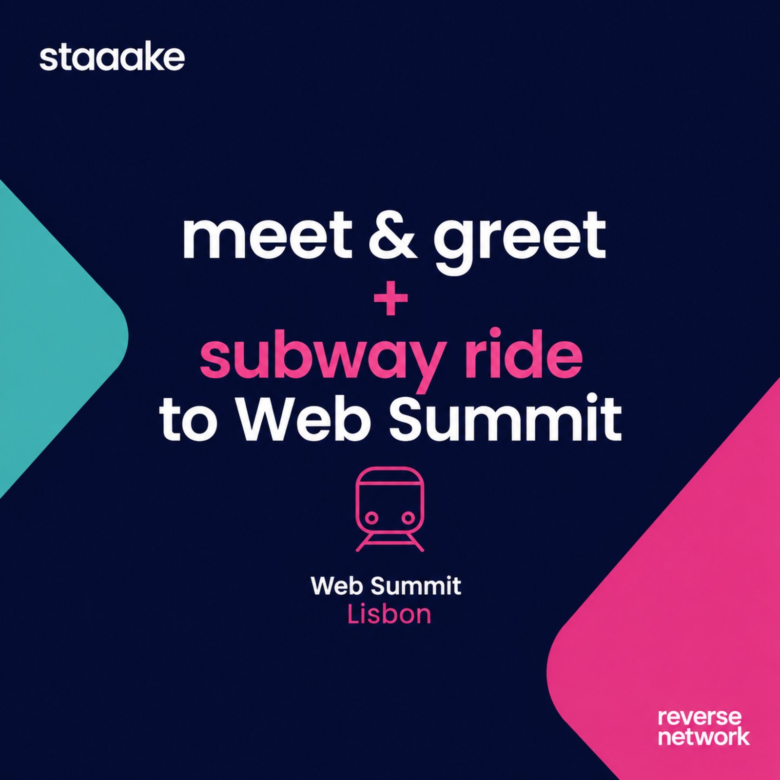 Meet & Greet + Subway Ride to AI/Tech Conf Opening — Reverse Network Meet