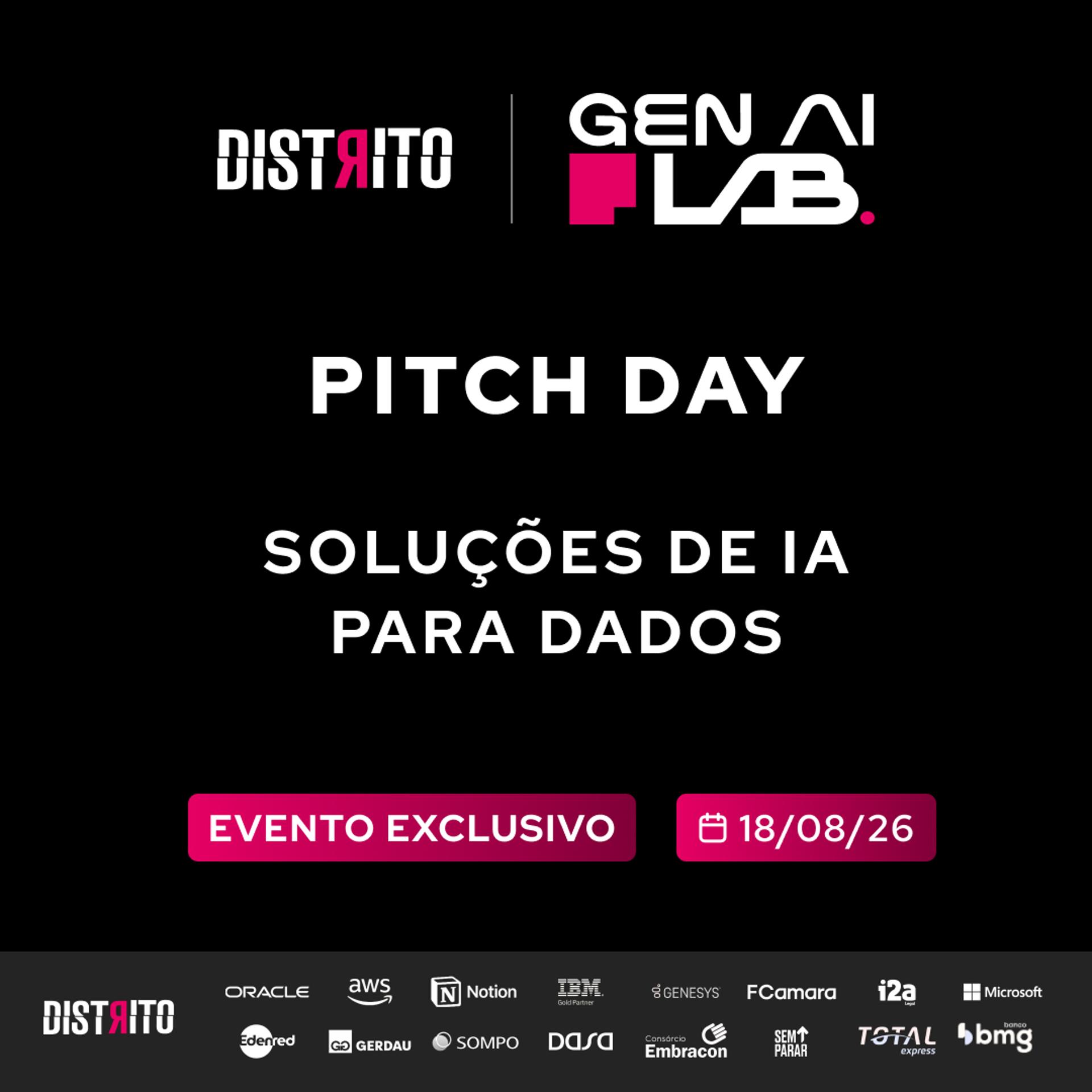 Pitch Day | Soluções de IA para Dados