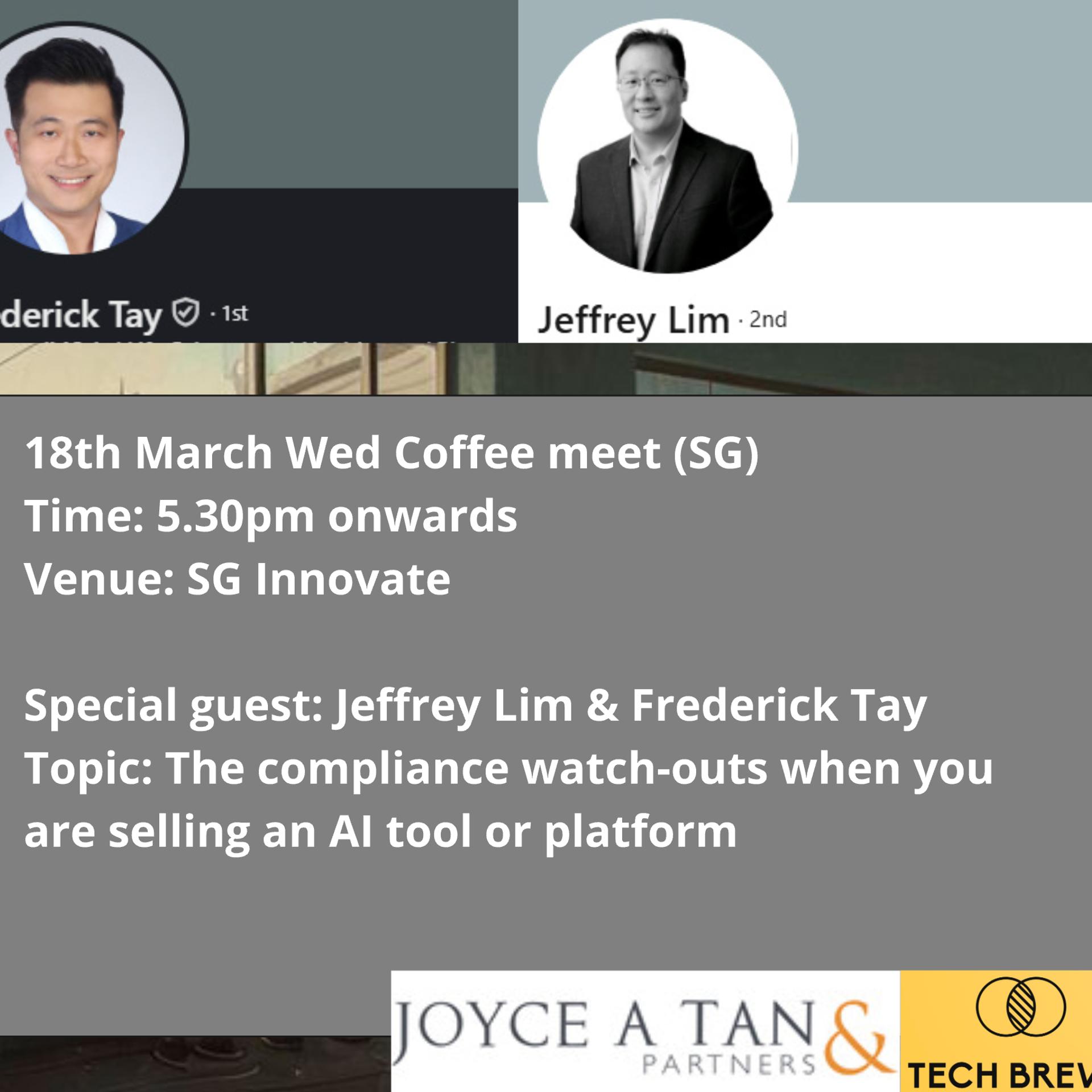 Topic "Patent strategy - steps to consider in enforcing patent protection" - Health/Bio Coffee Club Sg Collab with Joyce A Tan & Partners